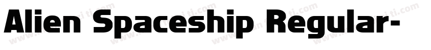 Alien Spaceship Regular字体转换